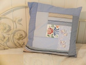 Min blog stor pude blå side